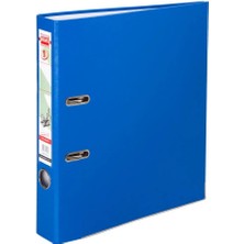 Manu 2035 Dar Klasör Mavi 330 Sayfa Kapasiteli 80 mm Mekanizma ile 28.5 x 31.8 cm Ölçülerinde