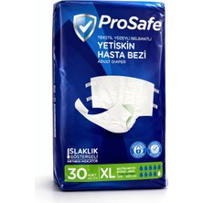 Prosafe Yetişkin Hasta Bezi Bel Bantlı Islaklık Göstergeli 30 Adet Yüksek Emici