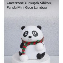 TeknoBeyza Softpanda Yumuşak Silikon Mini Gece Lambası | LED Işıklı | Dokunmatik | Çocuk Odası Dekoratif Abajur