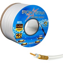 Ironstar Anten Kablosu Rg6 U6 80 Tel Gold 100 Metre