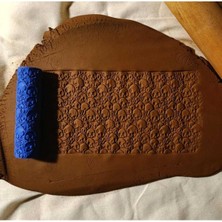 Feyza Design 10 cm Seramik ve Polymer Kil Doku Rulosu, Oklava Desenleri