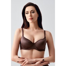 New Bra Kadın C Kap Desteksiz Sütyen | Kahve 7900