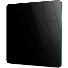 Feyza Design Şık Siyah Kare Cam Kesme Tahtası, Dayanıklı ve Estetik Tasarım