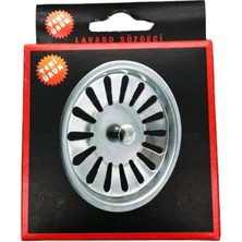 Feyza Design Paslanmaz Çelik Lavabo Süzgeci, Pratik ve Uzun Ömürlü Mutfak Banyo Için