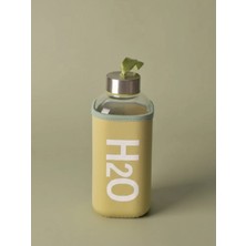Tohana H2O Kare Kılıflı Pastel Renk Cam Matara 530 ML