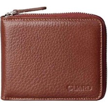 Guard Taba Hakiki Deri Tam Fermuarlı Yatay Model Mini Cüzdan // GRD260226WT1685