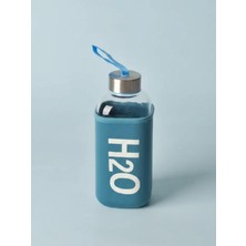 Tohana H2O Kare Kılıflı Pastel Renk Cam Matara 530 ML