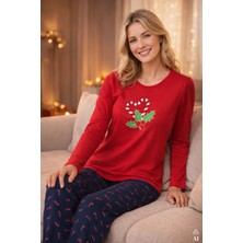 Koza İç Giyim Kadın Yumuşak Dokulu Pijama Takımı