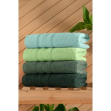 DNZGÜLCAN Lera 4'lü 70X140 Havlu Seti - Banyo Havlu Seti | %100 Pamuk - Hızlı Kuruyan - Yumuşak