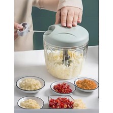 Feyza Design 5 Bıçaklı Ipli El Rondosu, Sebze ve Soğan Doğrayıcı, Büyük Boy