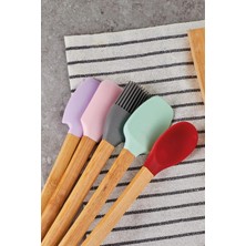 Feyza Design Renkli 8 Parça Silikon Mutfak Seti, Dayanıklı ve Esnek Tasarım