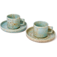 Neptune Marbling Deniz Kabuğu Kupa- Ikili