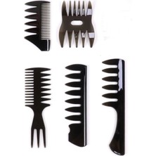 Gaman 5 Parça Modern Erkek Saç Tasarım Tarak Seti - Antistatik Dayanıklı Profesyonel Şekillendirici Tarak Seti