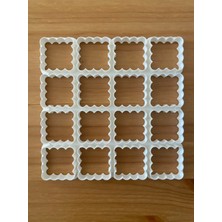 Feyza Design Çoklu Kare Kraker Kalıbı, Pratik ve Dayanıklı, Ev ve Atölye Için