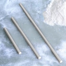 Feyza Design BADEM10 Alüminyum Oklava 3'lü Set, Mutfak Için Yüksek Kalite, Pratik Kullanım