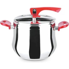 Nice Düdüklü Tencere Kırmızı - 14Lt