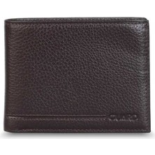 Guard Kahverengi Hakiki Deri Bozuk Para Gözlü Yatay Model Klasik Erkek Cüzdan // GRD260226WT1660