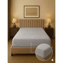 Miabella Home %100 Pamuk Armürlü Çift Kişilik Lastikli Çarşaf Fitted Yumuşak Dokulu Tek Kişilik Lastikli Çarşaf