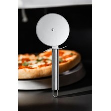 Feyza Design 20 cm Paslanmaz Çelik Hamur ve Pizza Kesme Ruleti, Pratik ve Dayanıklı
