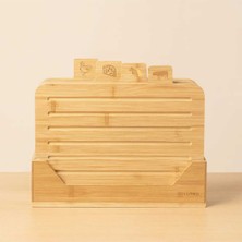 Feyza Design Bambu Standlı Çok Amaçlı Kesme Tahtası Seti, Sağlıklı ve Şık Kullanım