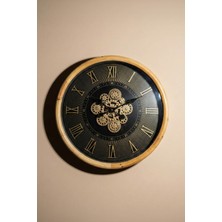 Perotti Waller V2 Çarklı Duvar Saati 64 cm Roma Rakamlı Mekanizmalı Dekoratif Saat