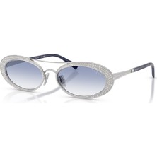 Vogue Vo 4348SB 32319 54 Kadın Oval Degrade Gümüş Metal Güneş Gözlüğü