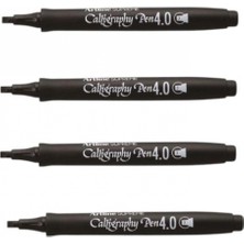 Artline Supreme Calligraphy Pen 4.0 Black ( 4 Adet )