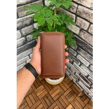 Guard Mat Taba Hakiki Deri Tam Fermuarlı Portföy Cüzdan // GRD260226WT921