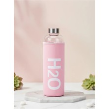 Tohana H2O Kılıflı Pastel Renk Cam Matara 1000 ML