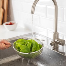 Feyza Design Paslanmaz Çelik Süzgeç, Dayanıklı ve Güçlü Mutfak Aksesuarı