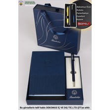 Dekomus Ile Lisanslı Fenerbahçe Kutulu ve Çantalı Deri Ajanda ve Roller Tükenmez Kalem Seti "dekomus Özel Kutulu Kalem Comfort Hediyeli"