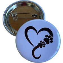 Kedi Rozet Çanta Rozeti-Şapka Aksesuarı (44MM) 1 Adet