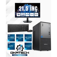 Lenovo Thinkcentre Neo 50T G5 12UB000BTR Core I5 13400-16 GB Ddr5 RAM-512 GB Windows 11 Pro+ 21,5'' Monitör Hediyeli