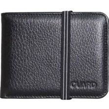 Guard Lastikli Spor Hakiki Deri Siyah Cüzdan // GRD260226WT1671