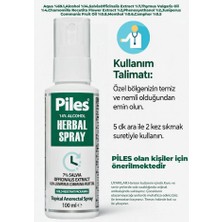 Piles Herbal Sprey H.emoroid ve B.asur Için Destek 100 Mg Krem Rahatlatıcı Etkiyle Unisex Kullanıma Uygun
