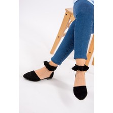 Fox Shoes Siyah Kadın Babet H726761502