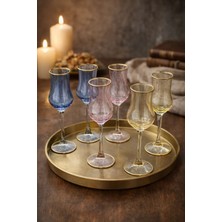 Dnz Art Collection Paşabahçe Grappa 3 Renk 6 Adet Kahve Yanı Bardağı