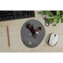 Ivart Kartal Baskılı Bileklik Destekli Oval Mouse Pad