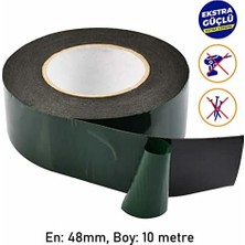 Skygo Çift Taraflı Köpük Bant Eva Montaj Bandı Siyah 48 mm x 10 Metre