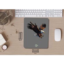 Ivart Kartal Baskılı Bileklik Destekli Dikdörtgen Mouse Pad