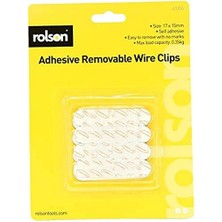 Skygo 61336 12 Removable Self-Adhesive Wire Clips,, 17X15MM