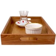 Skygo Akasya Ağacından Lüx Mutfak Tepsisi 35 * 25CM, Akasya Lüx Sunum Tepsisi, Akasya Tepsi