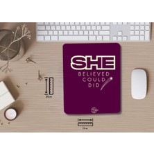 Ivart She Believed She Could She Did Bileklik Destekli Dikdörtgen Mouse Pad