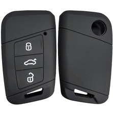 Satışmax Passat B8 - Super B  Silikon Anahtar Koruma Kılıfı Siyah Renk