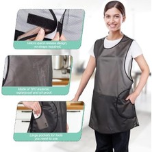 Skygo Su Geçirmez Önlük, 2 Cebi Bulunan Şeffaf Önlük, Çapraz Askılı Tpu Suya Dayanıklı Önlük, Bulaşık Yıkama, Balık Temizleme, Laboratuvar Çalışması, Köpek Bakımı, Bahçe Işleri