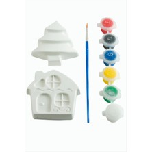 SiHako Ev Çam Ağacı Taş Boyama Seti