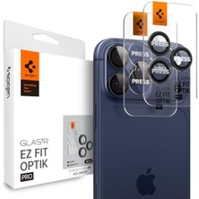 Skygo 17 Pro Max / 17 Pro / 16 Pro Max / 16 Pro / 15 Pro Max / 15 Pro / 14 Pro Max / 14 Pro ile Uyumlu Kamera Lens Camı Koruyucu Kolay Kurulum Glas.tr Ez Fit Optik Pro 2 Adet - AGL05205