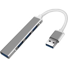 Skygo A-809 Uyumlu USB To 4 USB 3.0 Adaptör Çevirici, Gri
