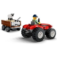 Skygo City Römorklu Kırmızı Çiftlik Traktörü ve Koyun 60461-4 Yaş ve Üzeri Çocuklar Için Yaratıcı Oyuncak Yapım Seti, Doğum Günü Hediyesi (116 Parça)