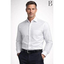 BURSPA Rahat Kesim Klasik Pamuklu Erkek Baba Gömlek